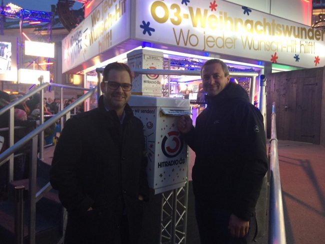 Spendenübergabe Ö3-Weihnachtswunder