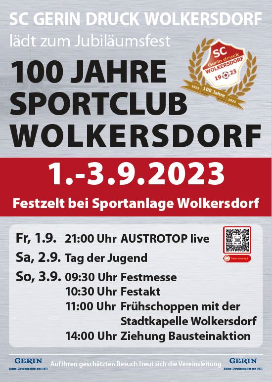 Flyer 100 Jahre SCW